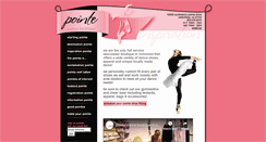 Desktop Screenshot of pointedanceboutique.com